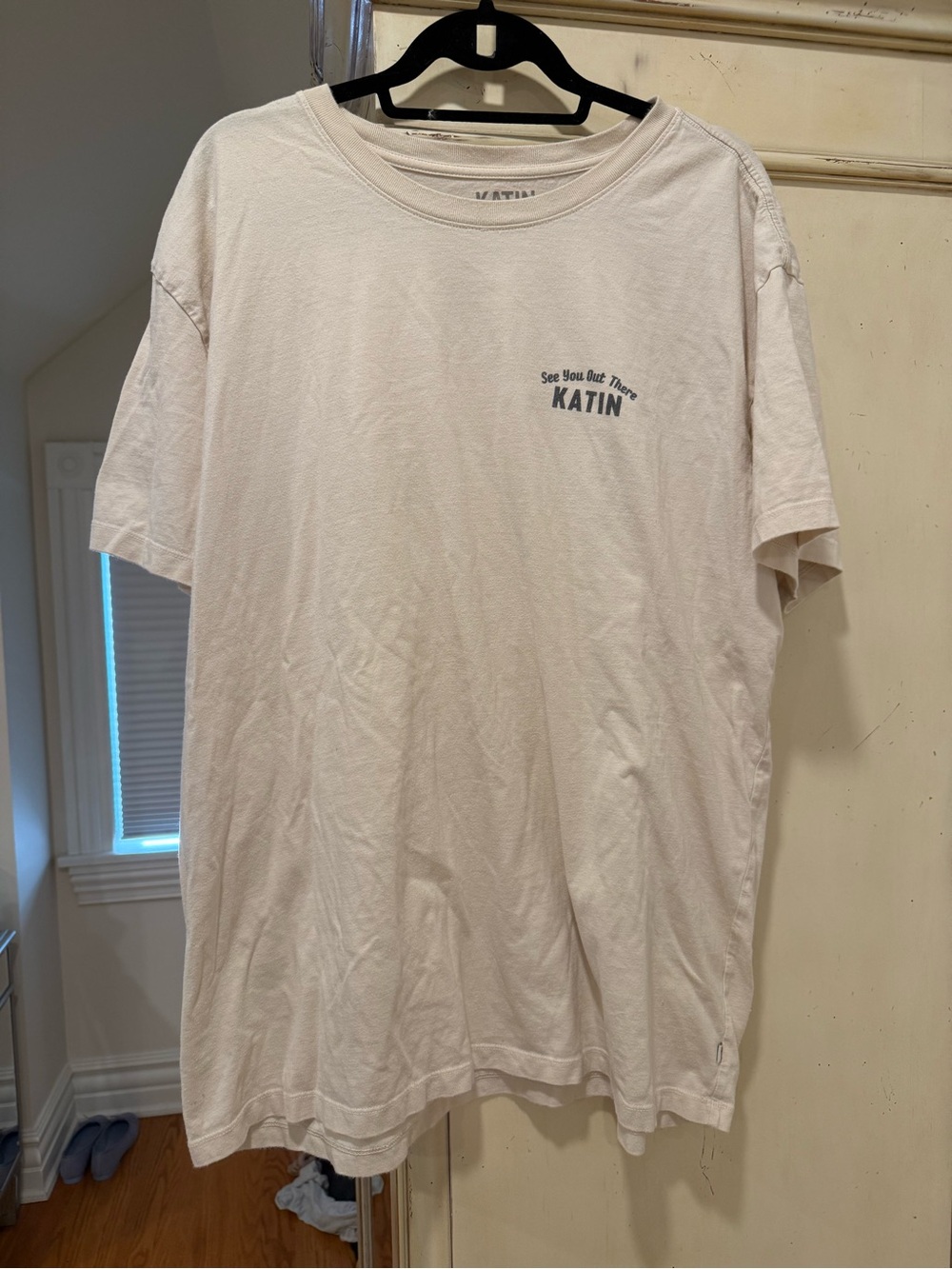 Katin Men’s Short Sleeve Tee in Off-White with Small Chest Logo